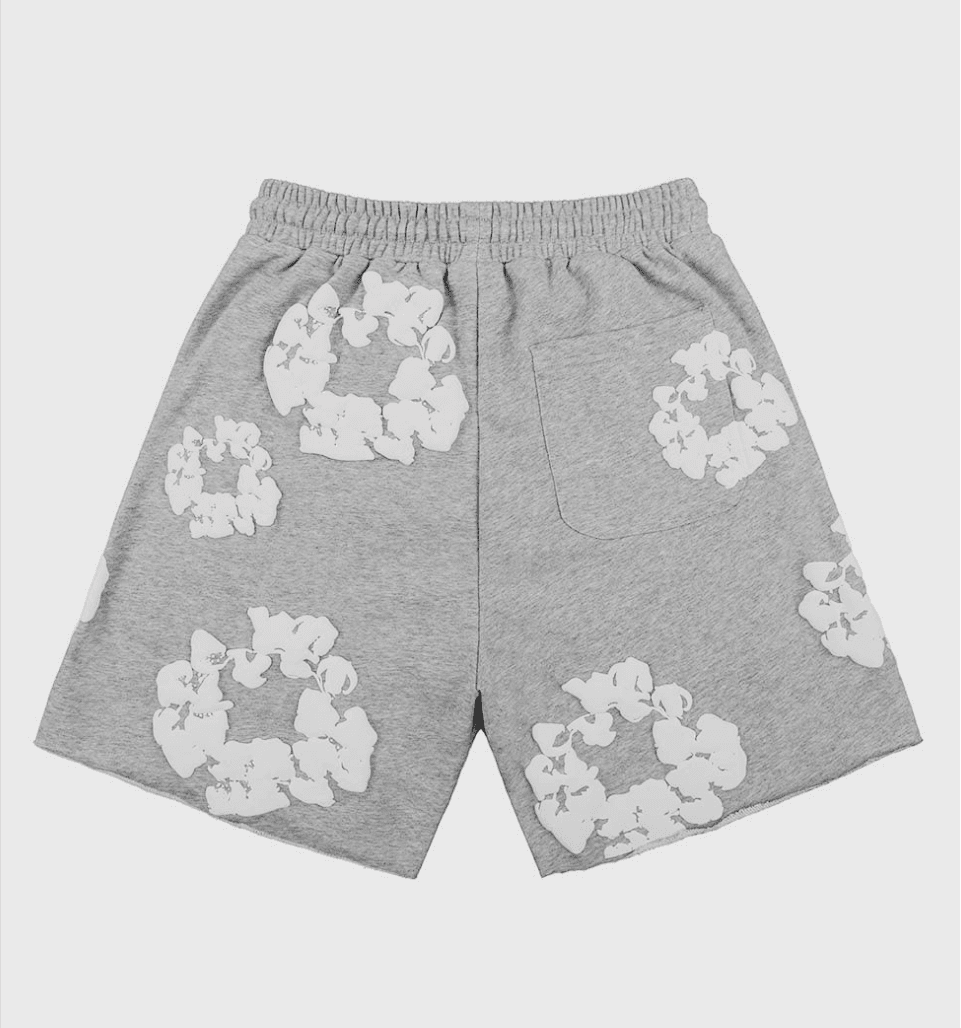 Foam Print ‘Grey’ Bermuda – Denim Tears