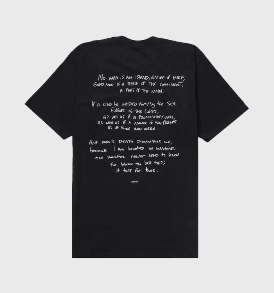 Rules The World Black Tshirt – Supreme x Corteiz