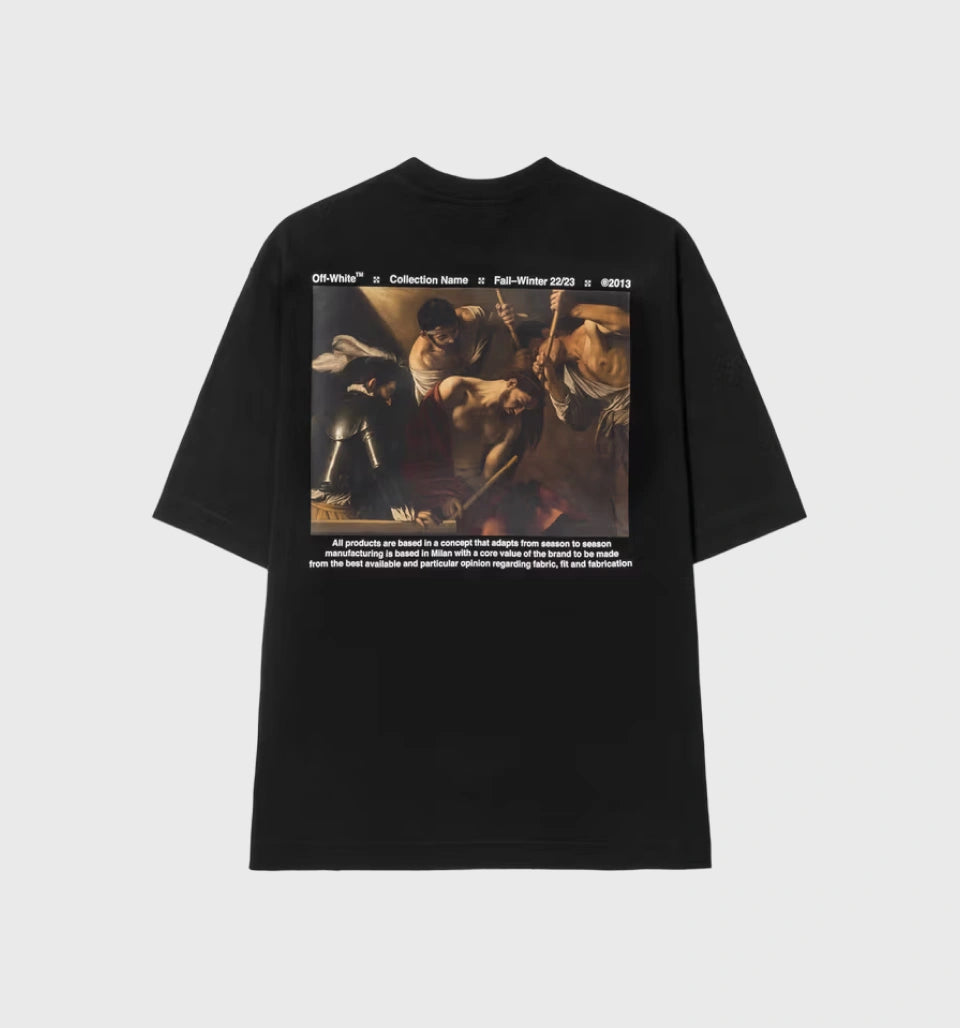 Caravaggio Crowning Skate T-Shirt – Off White