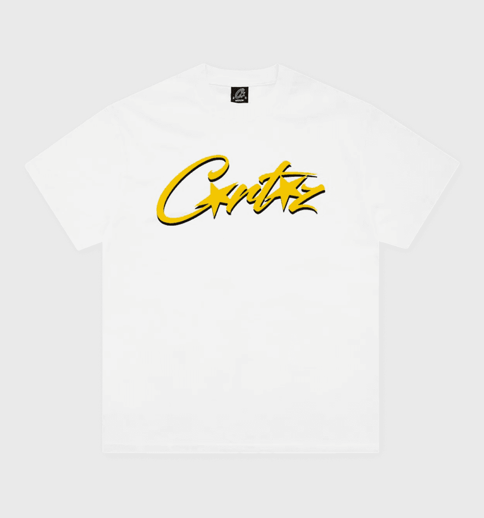 OG Allstarz Tee White/Yellow – Corteiz