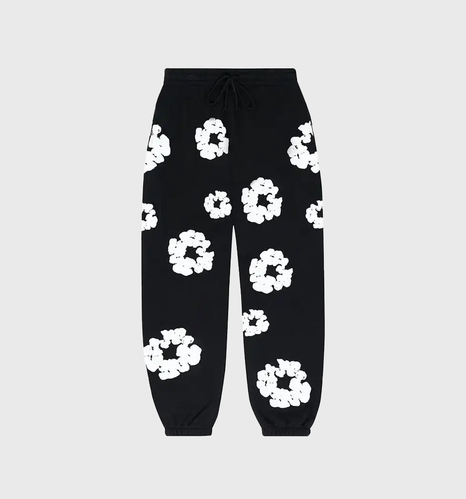 Foam Print ‘Black’ Calça Moletom – Denim Tears