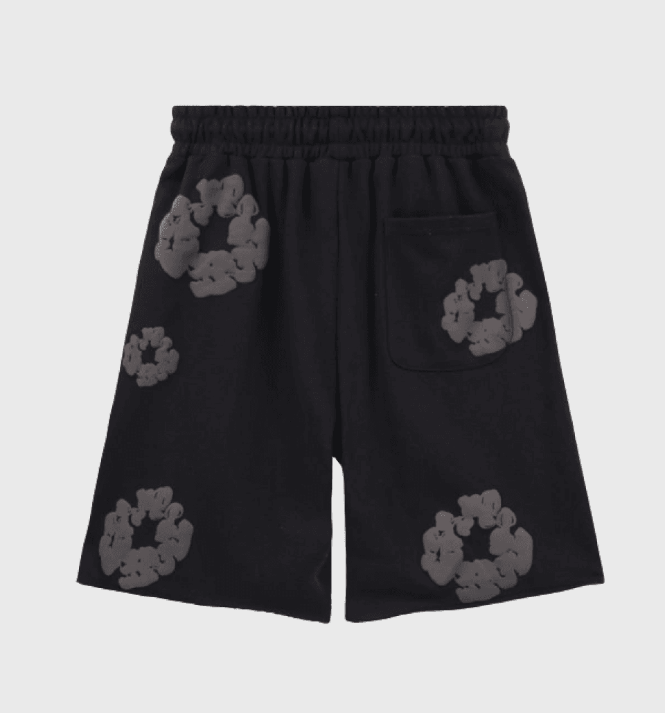 Foam Print ‘Blackout’ Bermuda – Denim Tears