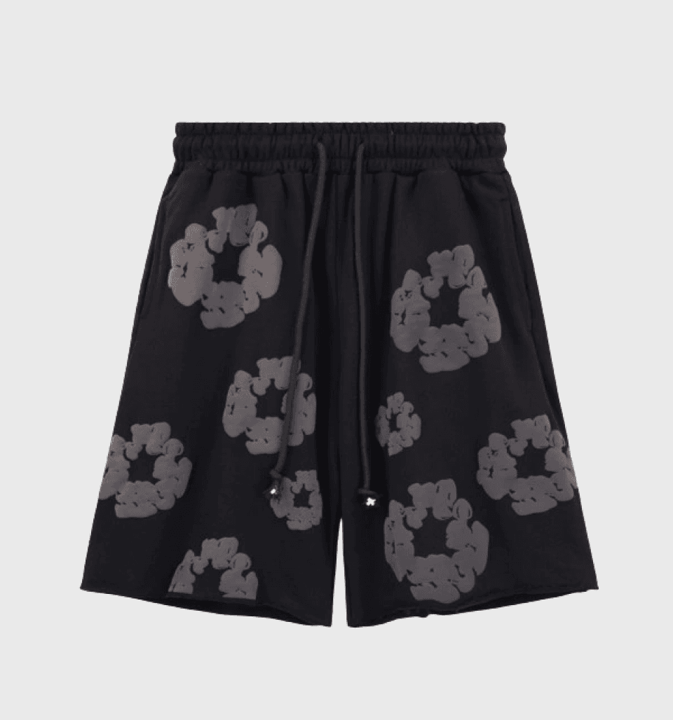 Foam Print ‘Blackout’ Bermuda – Denim Tears