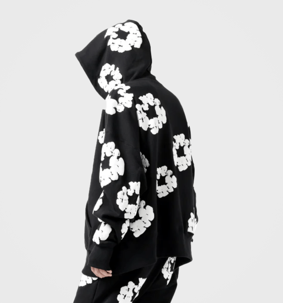 Foam Print ‘Black’ Moletom – Denim Tears