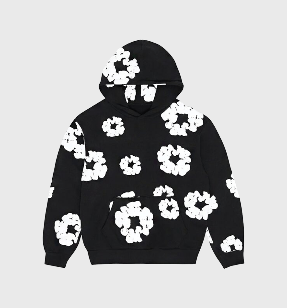 Foam Print ‘Black’ Moletom – Denim Tears