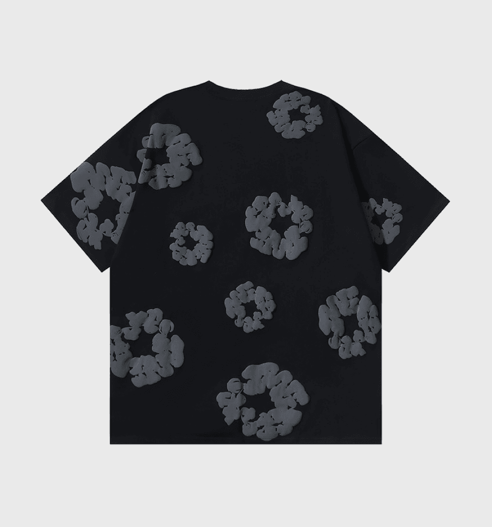 Foam Print ‘Blackout’ Tshirt – Denim Tears