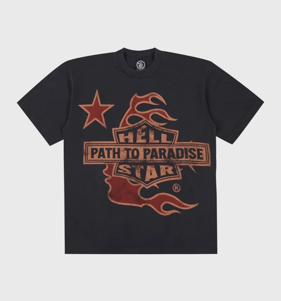 Biker “Black/Orange” T-Shirt – Hellstar