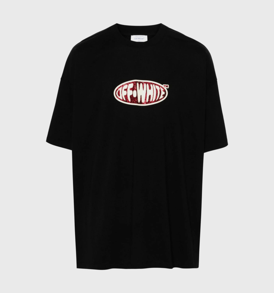 Crystal Logo-Print Tshirt – Off-White