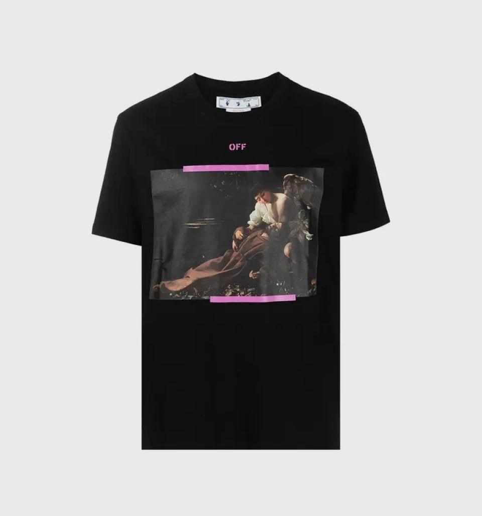 Arrow Caravaggio St Fran Slim Tee – Off White