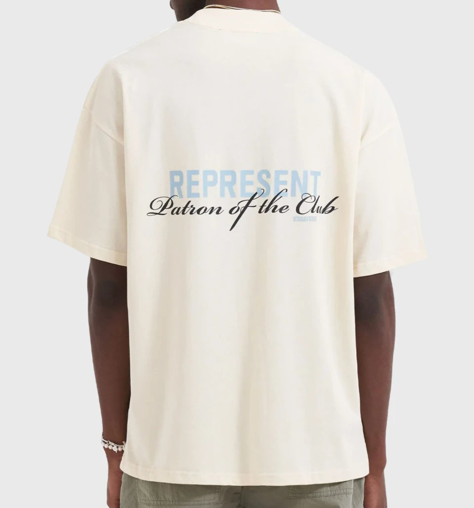 Patron Of The Club T-Shirt ‘Flat White’ – Represent
