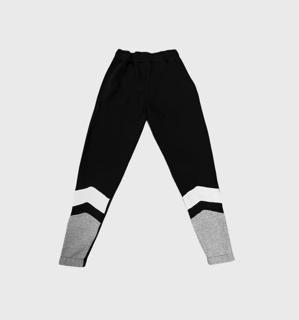 Moletom V Stripe Pants “Black/Gray” – Trapstar