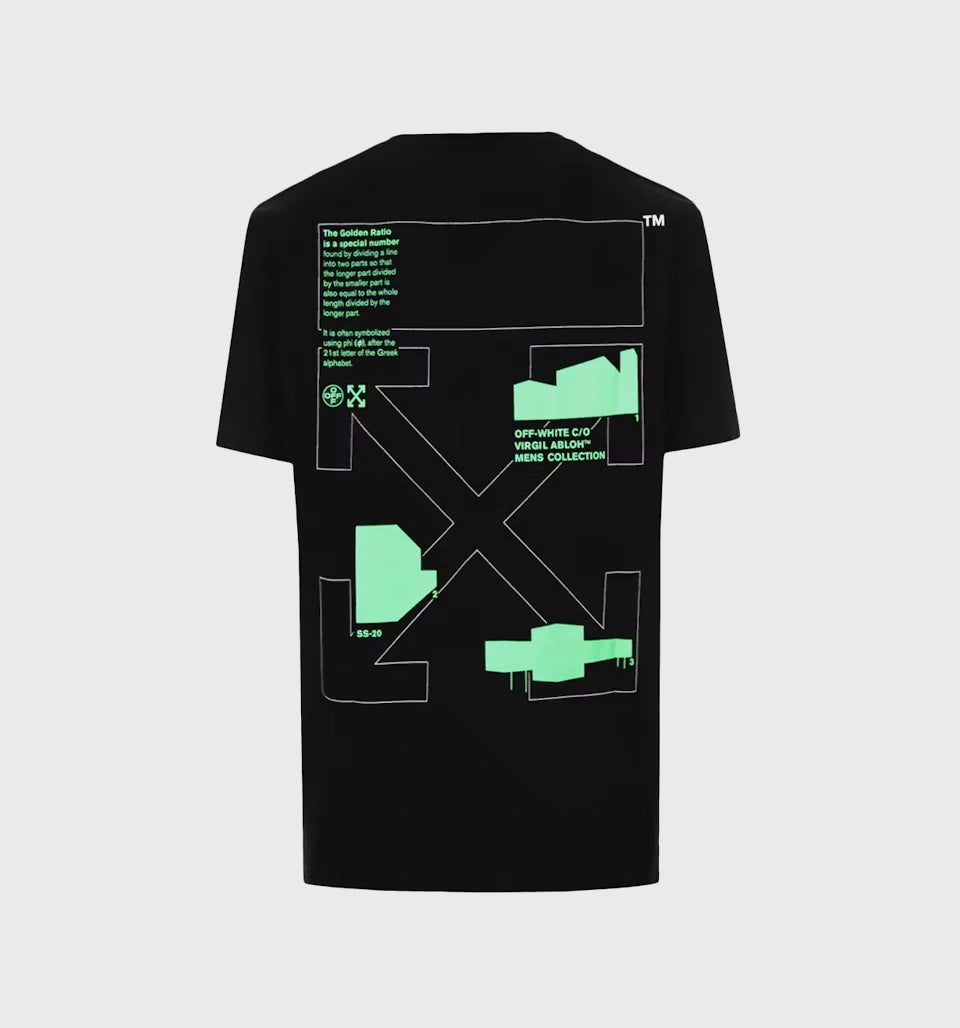Slim Fit Arch Shapes T-Shirt – Off White