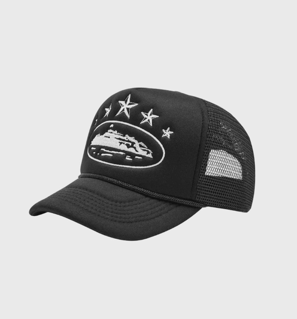 Boné Trucker 5 Stars Black – Corteiz