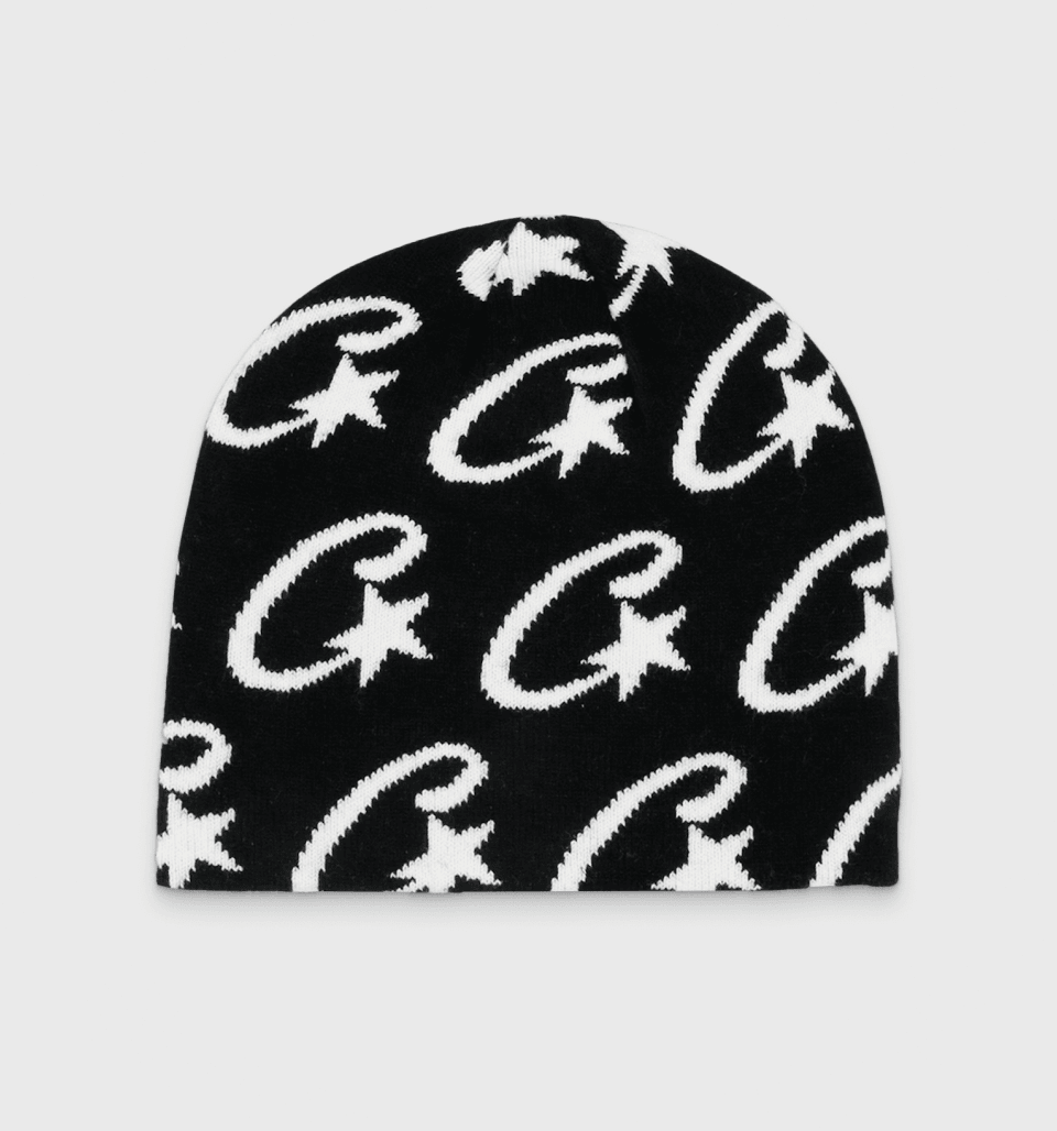 Cstarz Monogram Beanie Black – Corteiz